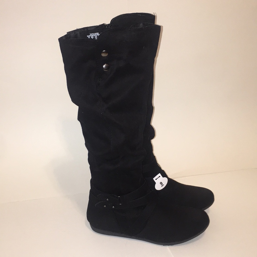Black Knee High Boots Size 9